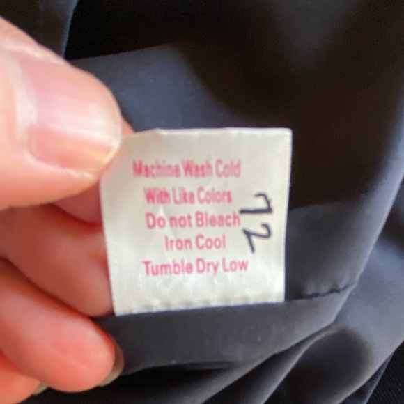 NWT Julie Brown Mya Ruffle Accent Dress, Navy Blue - Picture 13 of 16